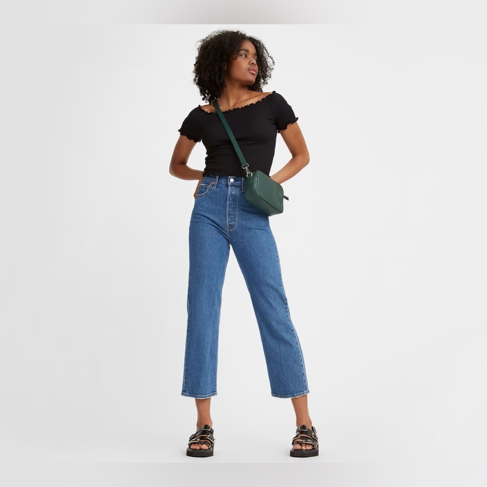 Levi’s RIBCAGE STRAIGHT ANKLE WOMEN'S JEANS 25 Medium Wash